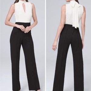 Black house white market New jumpsuit with keyhole tied neck details